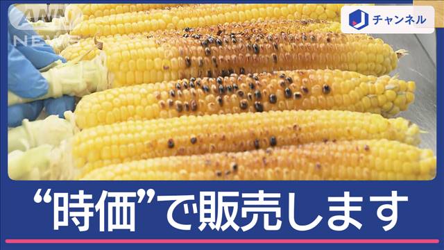 ダイナミックプライシング“焼きもろこし”電気代に合わせて値段変動