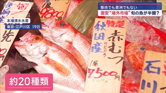 築地でも豊洲でもない…人気“場外市場” 魚も野菜も激安！