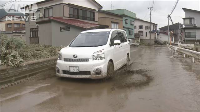 最上川氾濫で浸水被害　一夜明け…復旧作業続く　山形・戸沢村