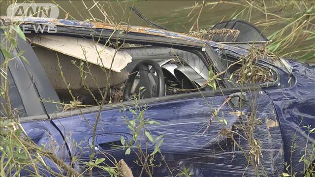 氾濫した川近くに遺体 付近に安否不明男性の車も　秋田