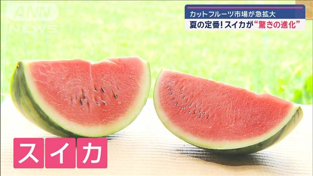 カットフルーツ市場が急拡大　夏の定番スイカが“驚きの進化”