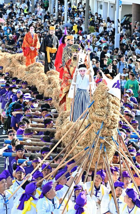 沖縄三大大綱引き、与那原大綱曳で交通規制　8月3、4日中央通りなど【地図あり】