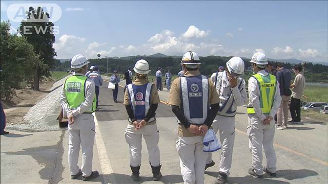 記録的大雨で氾濫の最上川　堤防の応急復旧が完了