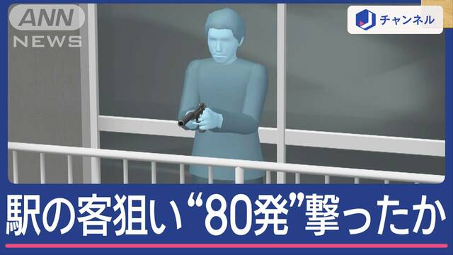 駅の客狙い”エアガン80発”40m離れた自宅から撃ったか 大学生を逮捕