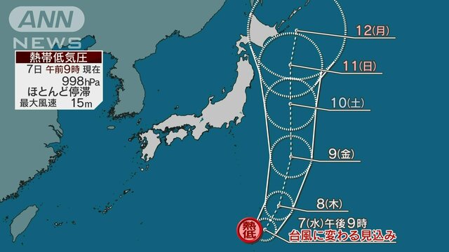 台風5号発生へ　週末にかけて影響か　甲子園では不安定な空に注意