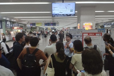 小田急電鉄、運転見合わせ　小田原線海老名－小田原駅間　地震影響で