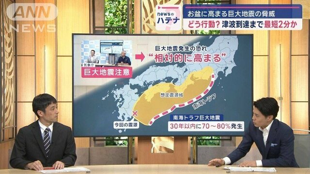 お盆に高まる…巨大地震の脅威　津波到達まで最短2分か　“もしも”の時はどう行動？