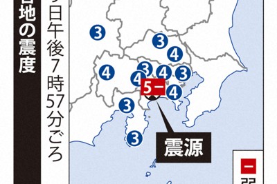 東名道と中央道で通行止め　神奈川で震度5弱