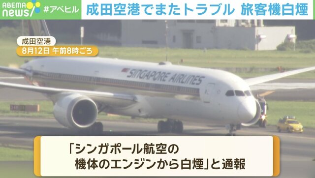 滑走路にタイヤの破片！…成田空港でまたトラブル 旅客機白煙