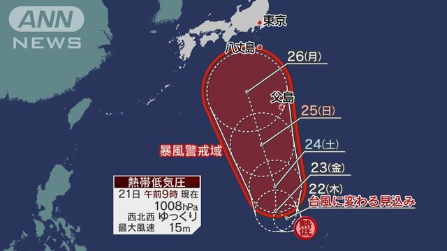 来週は秋雨前線で傾向ガラリ、台風10号発生へ　前線+台風で警報級大雨のパターンに