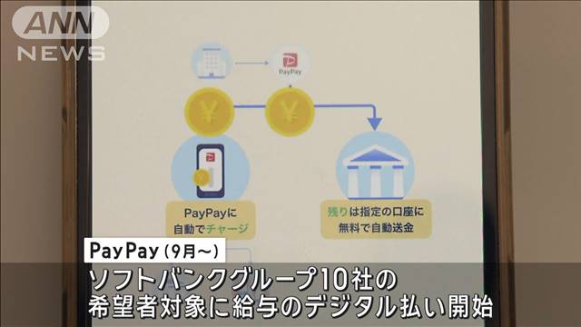 「給与のデジタル払い」来月からPayPayで　グループ会社10社の希望者を対象に