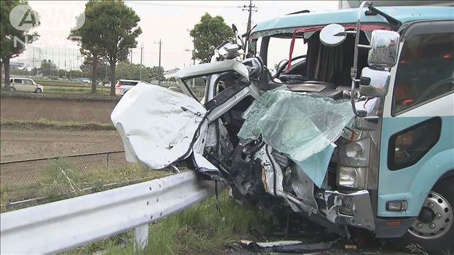 男運転のトラックに焼酎の空き瓶　群馬・伊勢崎市の家族3人死亡事故