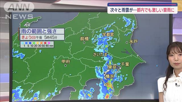 【関東の天気】あす広範囲で雷雨の可能性　ムシムシ度UP！再び猛暑日も