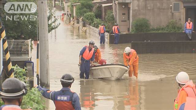 台風10号 広範囲で大雨 静岡・岐阜で浸水被害が発生