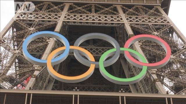 エッフェル塔の五輪マーク　LA大会まで残す構想