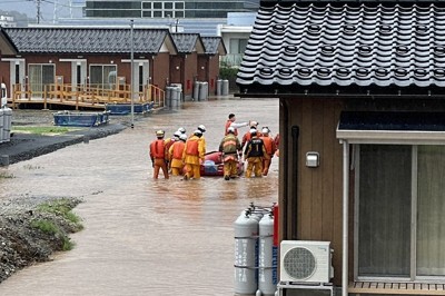 浸水想定区域に建てられた仮設住宅が被害　「言葉にならない」