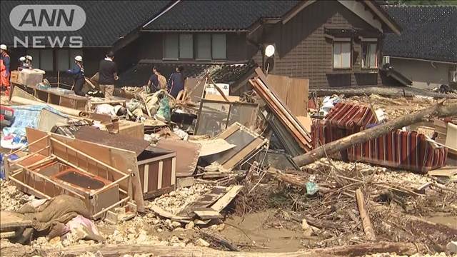 記録的大雨の能登半島　新たに1人の死亡を確認