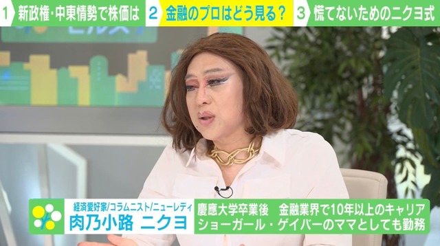 「石破ショック」「植田ショック」にビビった人へ…肉乃小路ニクヨ氏が助言「時間を味方にせよ」