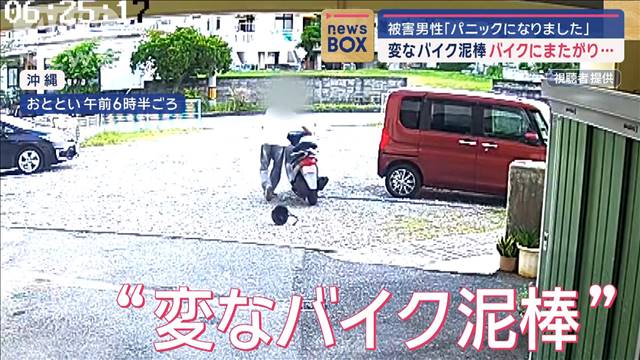 変なバイク泥棒“一部始終”カメラに　バイク盗んで走り去らない　なぜ？