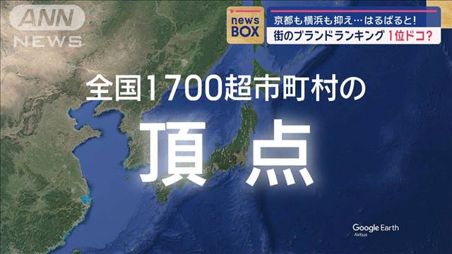 街のブランドランキング1位は？　京都も横浜も抑え…はるばると！