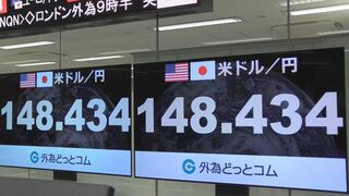 【速報】1ドル＝148円台半ばまで円安進む 米・雇用統計市場予想上回り