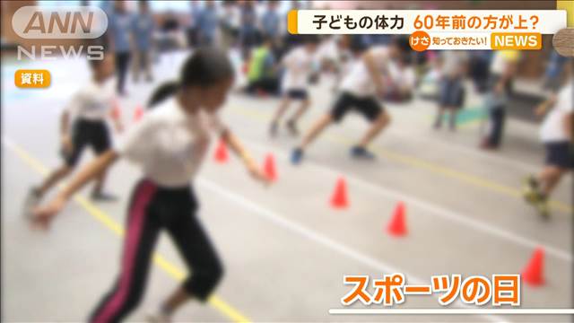 身長5センチ高く、体重5キロ増も　子どもの体力は60年前の方が上？