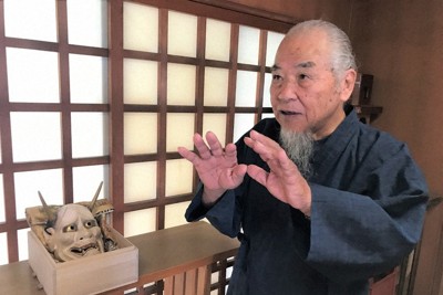 山口・下関の神社に「般若」奉納　傷や汚れも忠実に再現