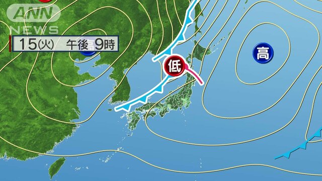 16日にかけて激しい雨や雷雨　雨でも気温下がらず真夏日予想も