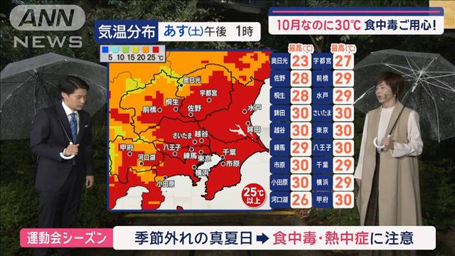 【関東の天気】あす広範囲で雨…そして東京30℃！　昼ごろは日差しあり→夕方から雨