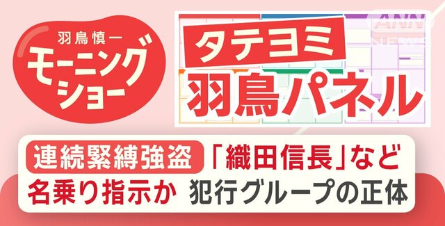 【羽鳥パネル】連続緊縛強盗 「織田信長」など名乗り指示か 犯行グループの正体