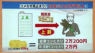 新米が高いワケ…ＪＡがコメ農家に前払いする「概算金」が上昇　農家は燃料・資材コストが高騰　