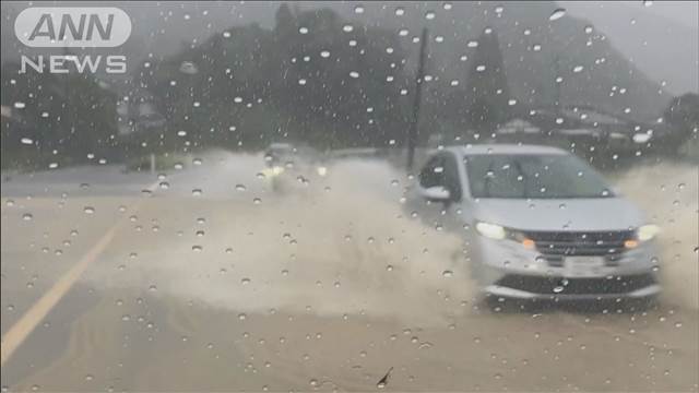 宮崎で記録的な大雨　車ごと川に流され70代男性不明