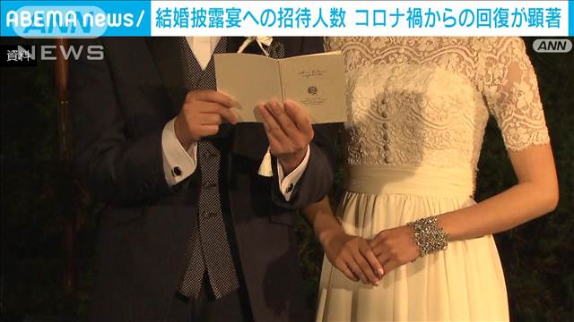 結婚式調査　招待人数が4年連続増　コロナ禍初の平均50人超