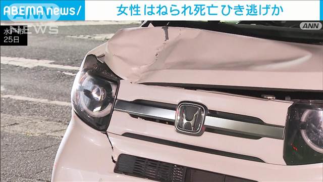 水戸市で軽ワゴン車が高齢女性はねる事故　警察は別の車がさらに女性ひいたとみて捜査