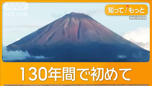 富士山の初冠雪まだなし　統計開始以来130年で最も遅い記録へ　気象庁