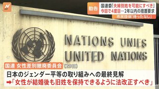 「選択的夫婦別姓を可能にすべき」国連の委員会が日本政府に民法を改正するよう勧告