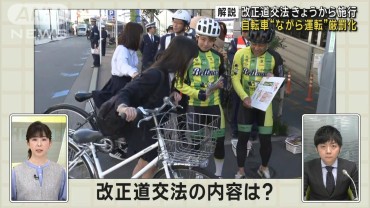 【解説】改正道交法きょうから施行　自転車“ながら運転”厳罰化