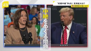 「中絶できず…苦しんだ」アメリカを二分する人工妊娠中絶問題　大統領選の有権者50％以上が関心【news23】