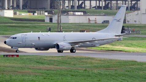 オーストラリア空軍のP8哨戒機　沖縄・嘉手納基地に飛来　北朝鮮の「瀬取り」監視か