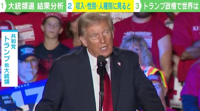 「女が大統領になっていいのか？」「不法移民はペットを食べる！」…トランプ氏の“失言”は“分断の細分化”を狙った？ 勝因を専門家分析