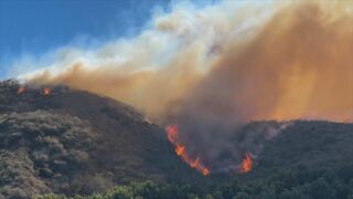 米・カリフォルニア州で大規模な山火事　80平方キロメートルが焼失