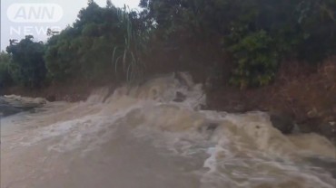 「台風のよう」浸水やがけ崩れ　鹿児島・与論町に大雨特別警報