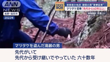 マツタケ泥棒「先代から60年以上」　被害者の執念で…確保の男“衝撃証言”