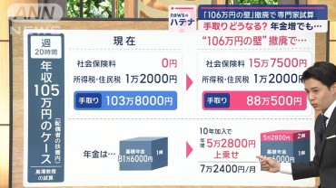 【専門家解説】「106万円の壁」撤廃で手取りどうなる？ 年金増でも…