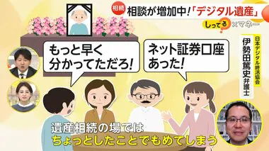 【相談急増】ネット証券に暗号資産など通帳や書類ない「デジタル遺産」に苦悩…パスワード共有など事前準備が大切「デジタル遺産引き継ぎサービス」も