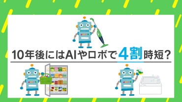 「AI×家事」で4割時短に？ さらに“ジェンダーギャップの解消”にもつながる？