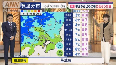 【関東の天気】師走並み本格寒気　あすから関東へ