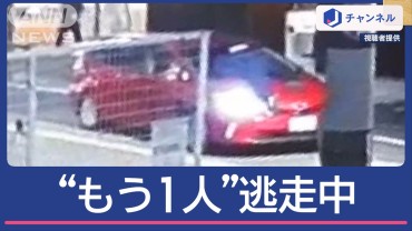 警察官をボンネットに乗せ…“もう1人”逃走中　拳銃で制止求められても？