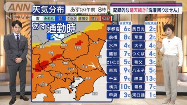 【関東の天気】記録的な晴天続き「洗濯困りません」今後も雨の心配なし！