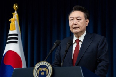 韓国大統領の弾劾案採決、ぎりぎりの攻防　与党議員への説得続く